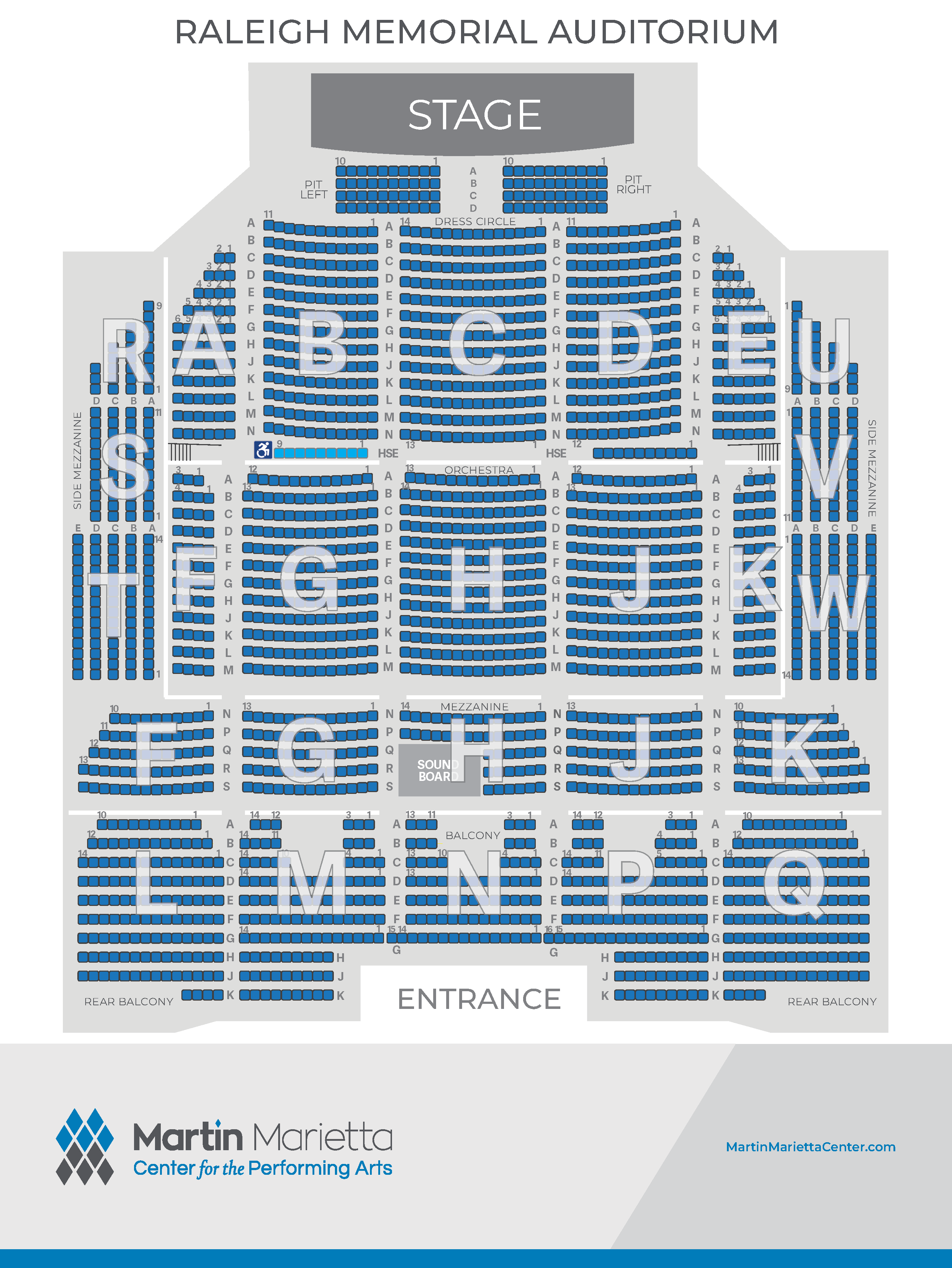 Venues and Seating Charts